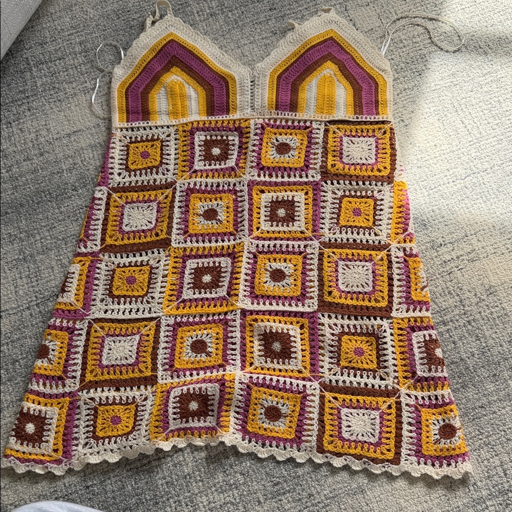 Primark Multicolor Crochet Dress